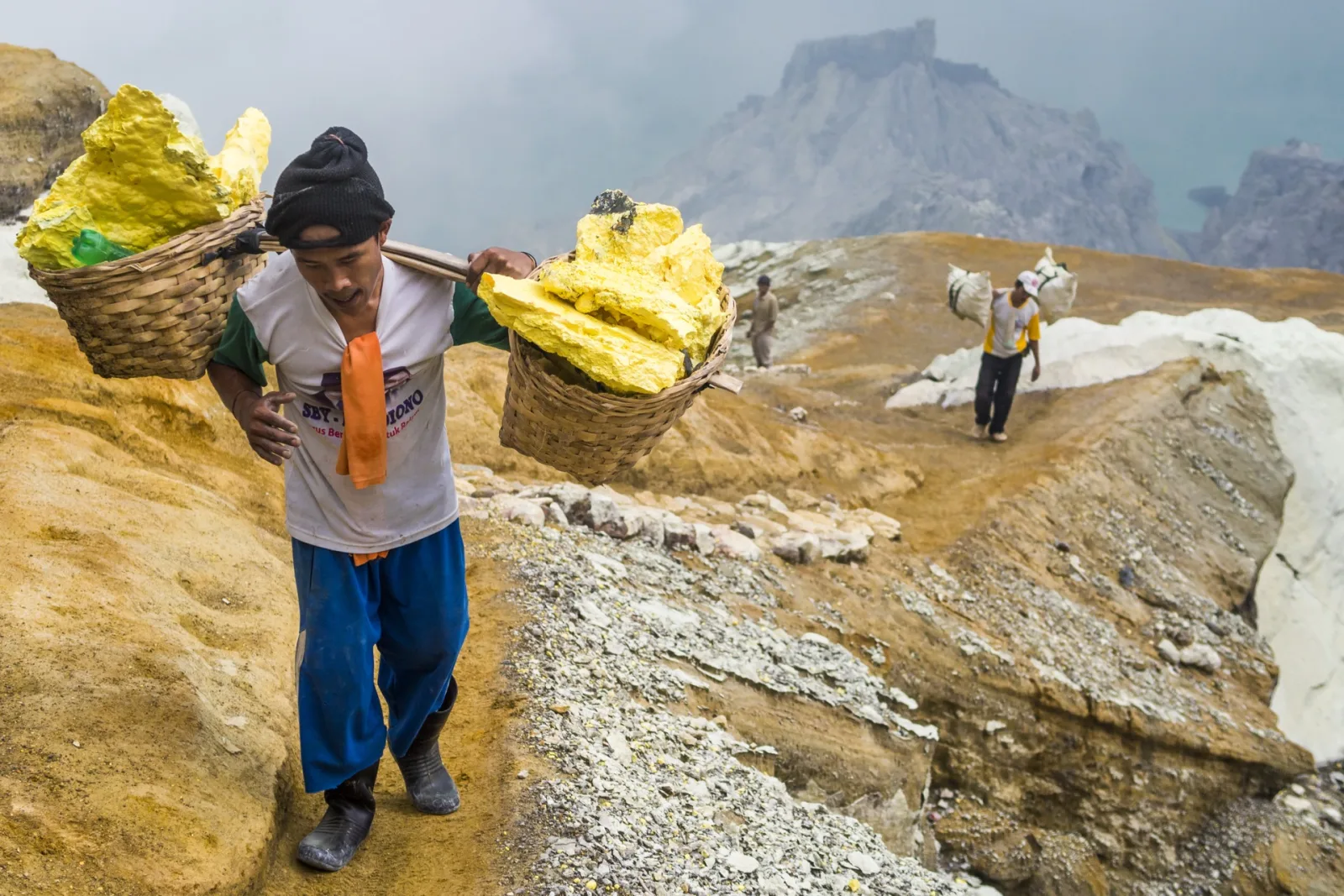 Ijen: The Volcano of Blue Fire and Sulfur Miners